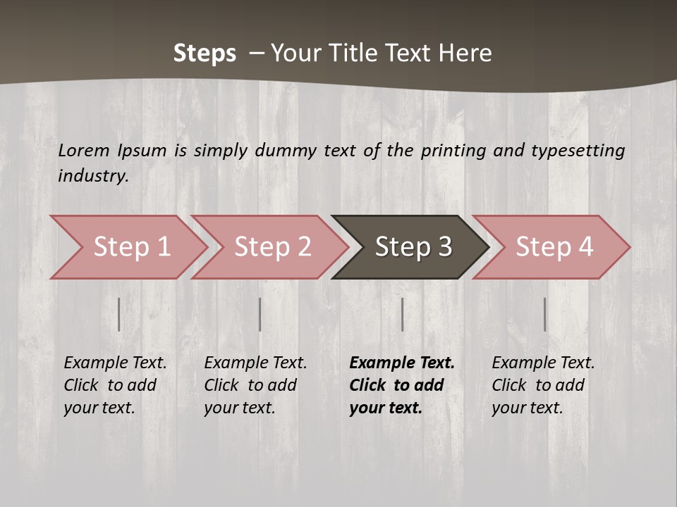 A Wooden Wall With A Black And White Background PowerPoint Template
