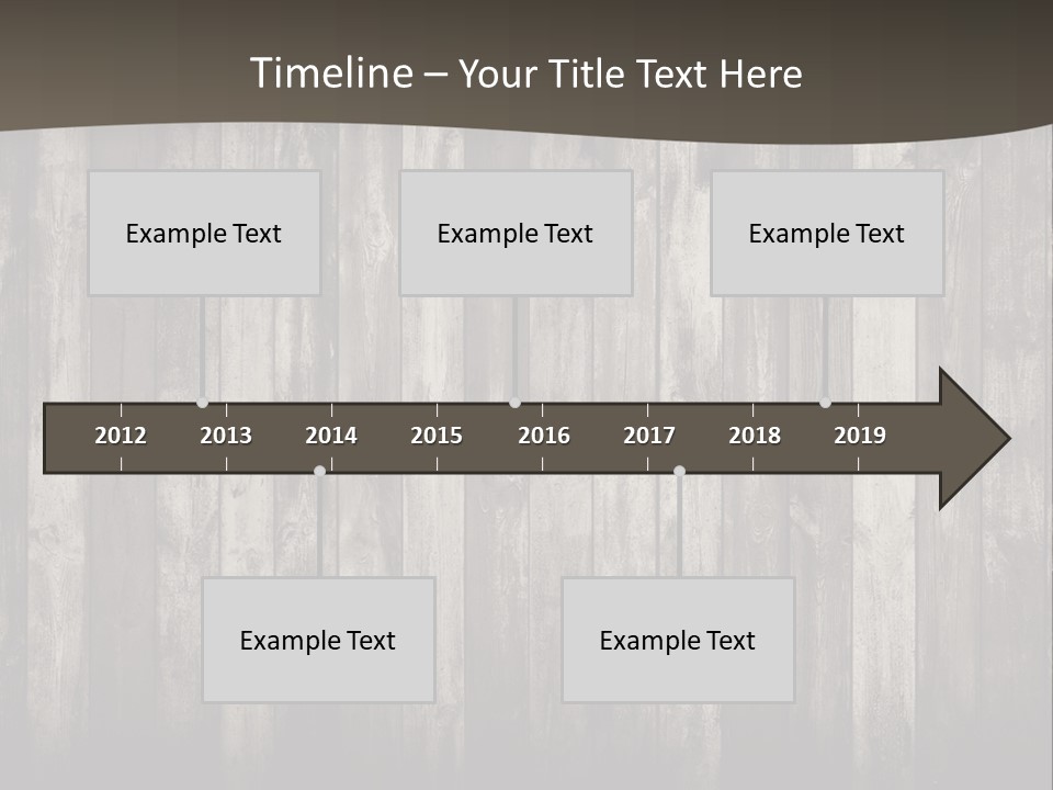 A Wooden Wall With A Black And White Background PowerPoint Template