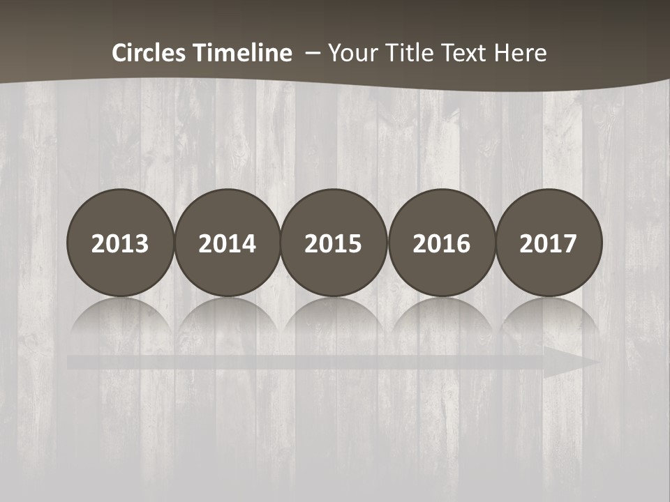 A Wooden Wall With A Black And White Background PowerPoint Template