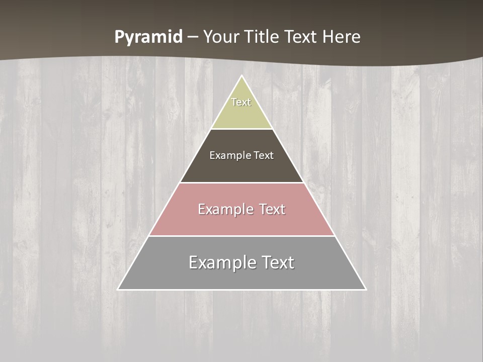 A Wooden Wall With A Black And White Background PowerPoint Template