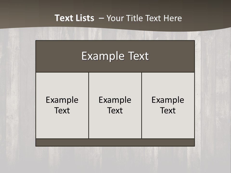 A Wooden Wall With A Black And White Background PowerPoint Template