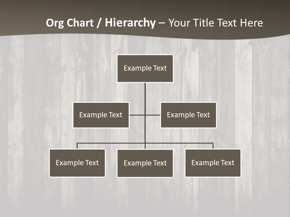 A Wooden Wall With A Black And White Background PowerPoint Template