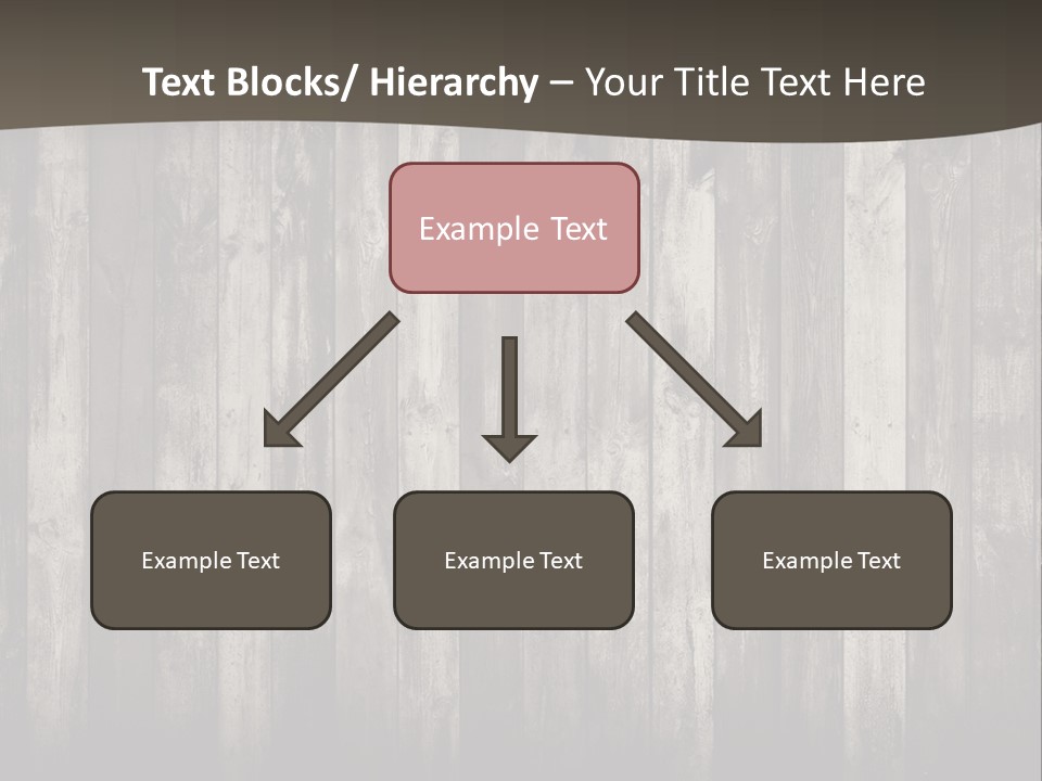 A Wooden Wall With A Black And White Background PowerPoint Template