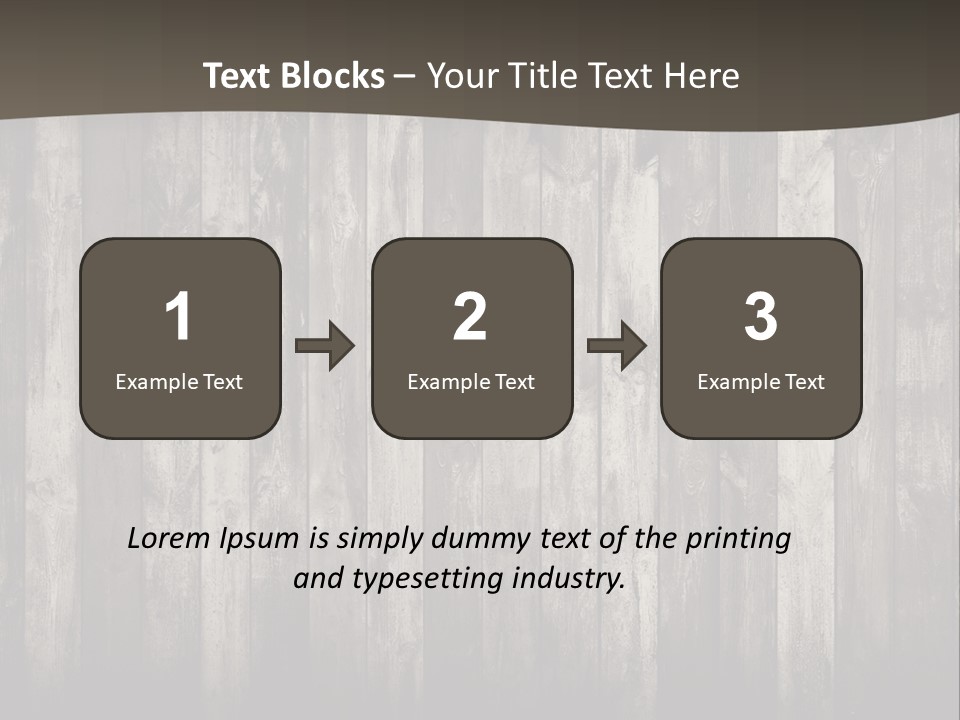 A Wooden Wall With A Black And White Background PowerPoint Template