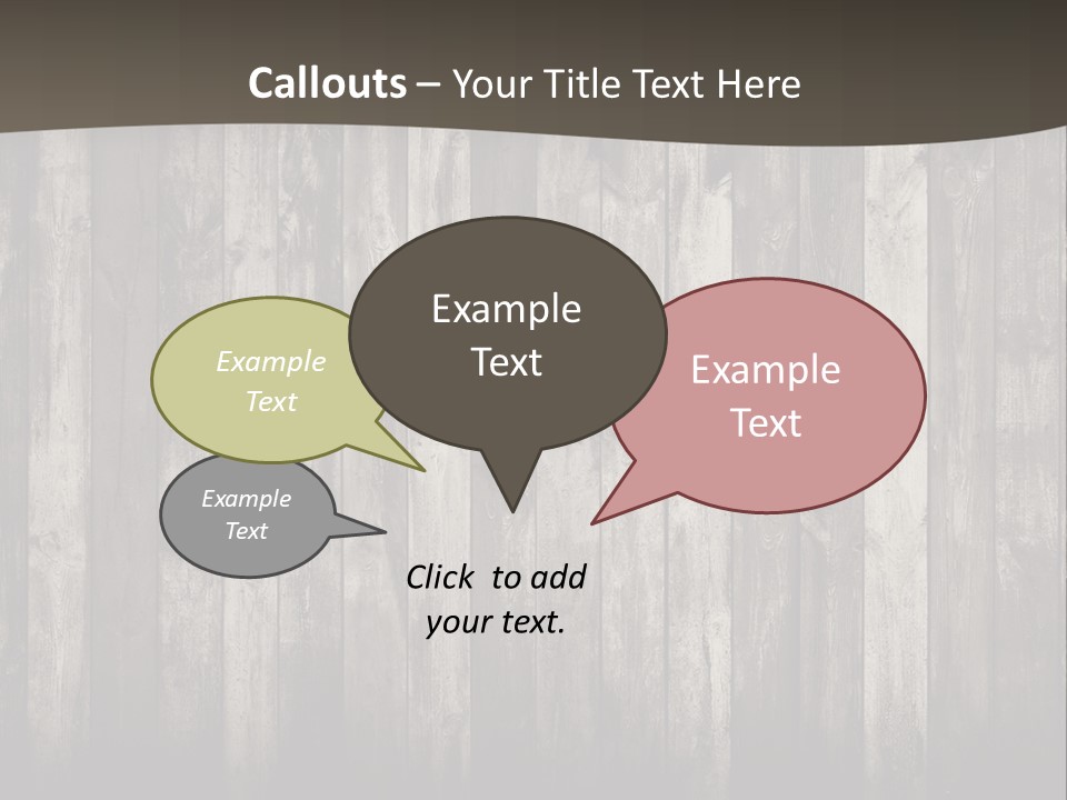 A Wooden Wall With A Black And White Background PowerPoint Template