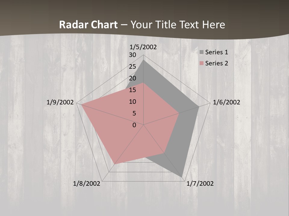 A Wooden Wall With A Black And White Background PowerPoint Template