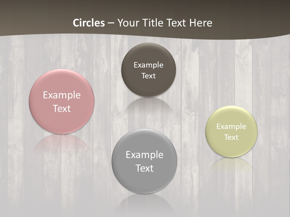 A Wooden Wall With A Black And White Background PowerPoint Template