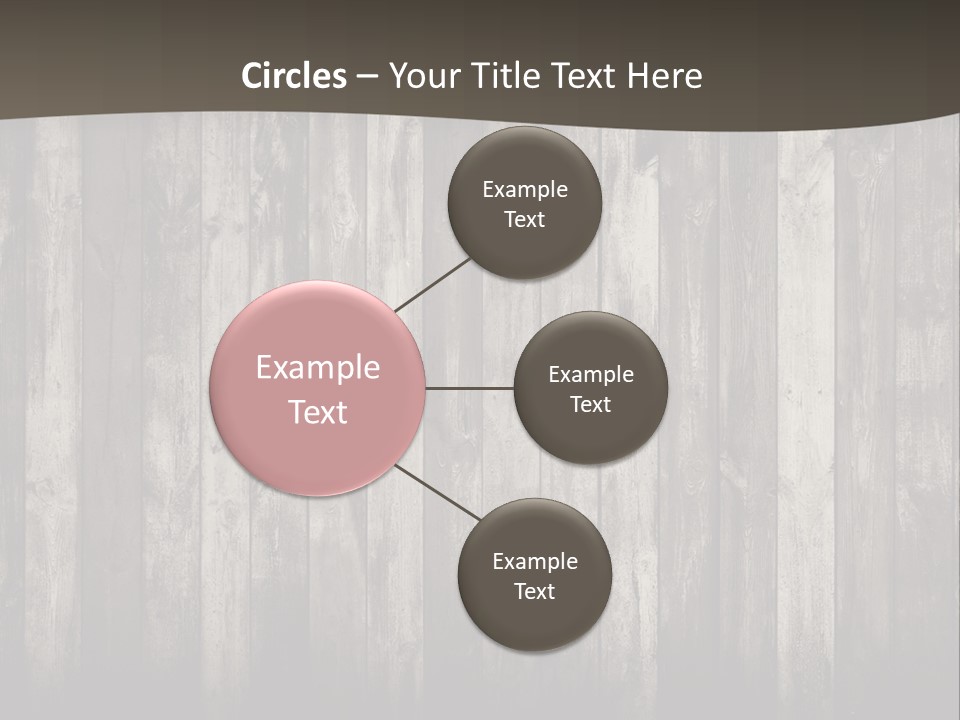 A Wooden Wall With A Black And White Background PowerPoint Template