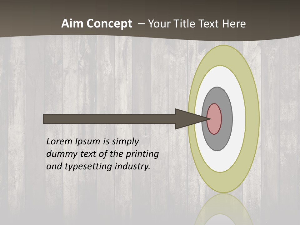 A Wooden Wall With A Black And White Background PowerPoint Template