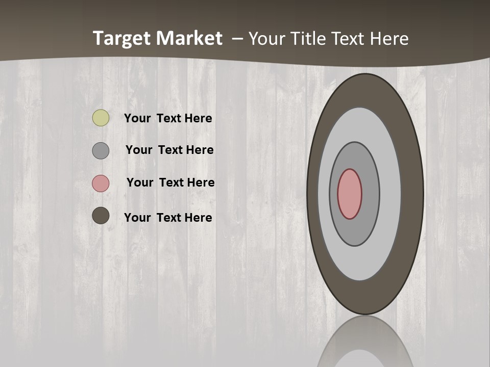 A Wooden Wall With A Black And White Background PowerPoint Template