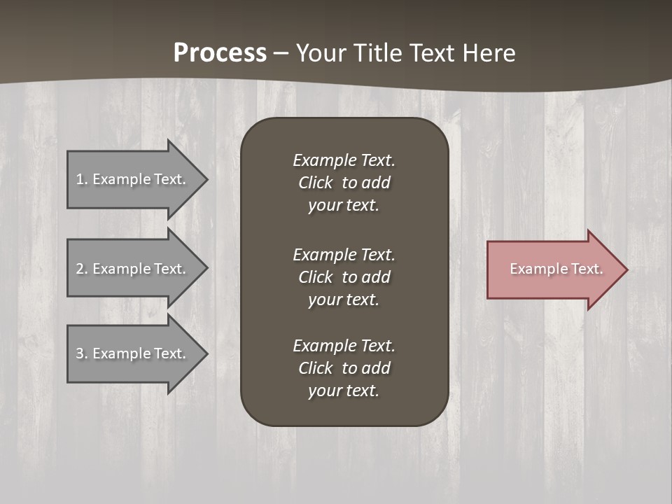 A Wooden Wall With A Black And White Background PowerPoint Template