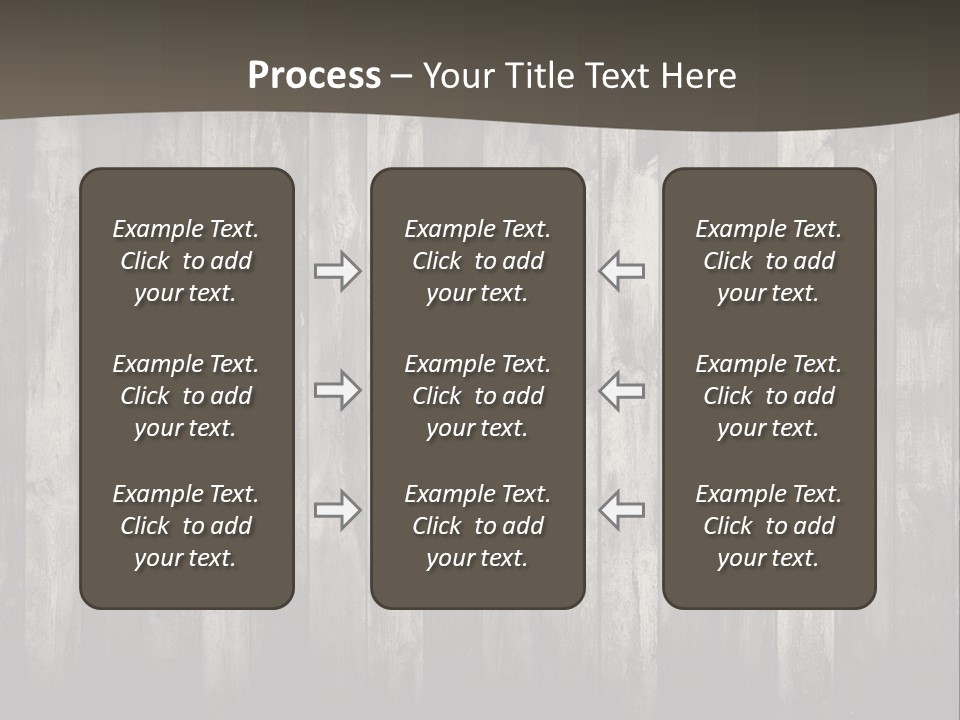 A Wooden Wall With A Black And White Background PowerPoint Template