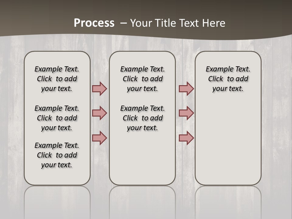 A Wooden Wall With A Black And White Background PowerPoint Template