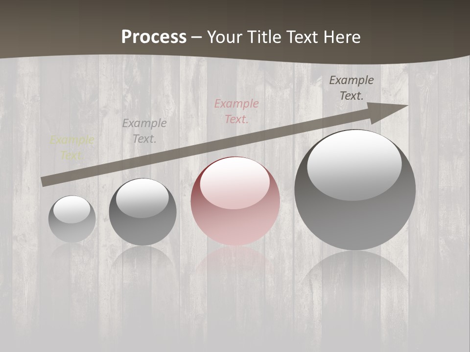 A Wooden Wall With A Black And White Background PowerPoint Template