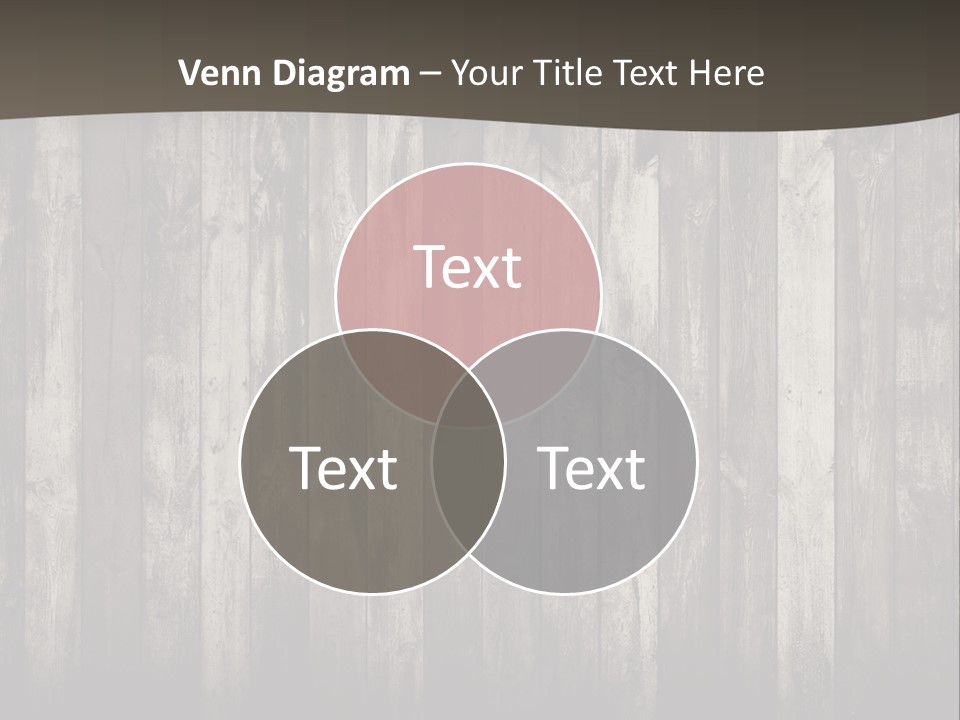 A Wooden Wall With A Black And White Background PowerPoint Template