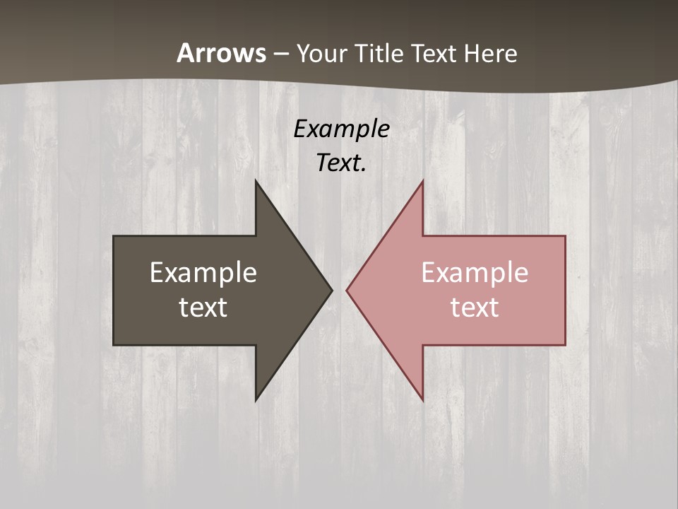 A Wooden Wall With A Black And White Background PowerPoint Template