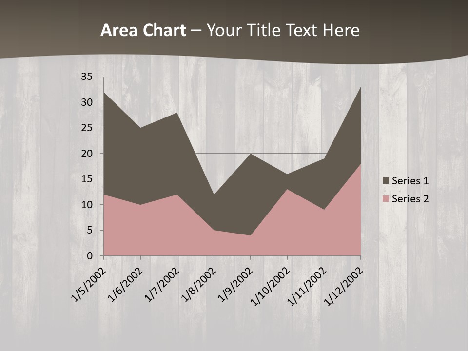 A Wooden Wall With A Black And White Background PowerPoint Template