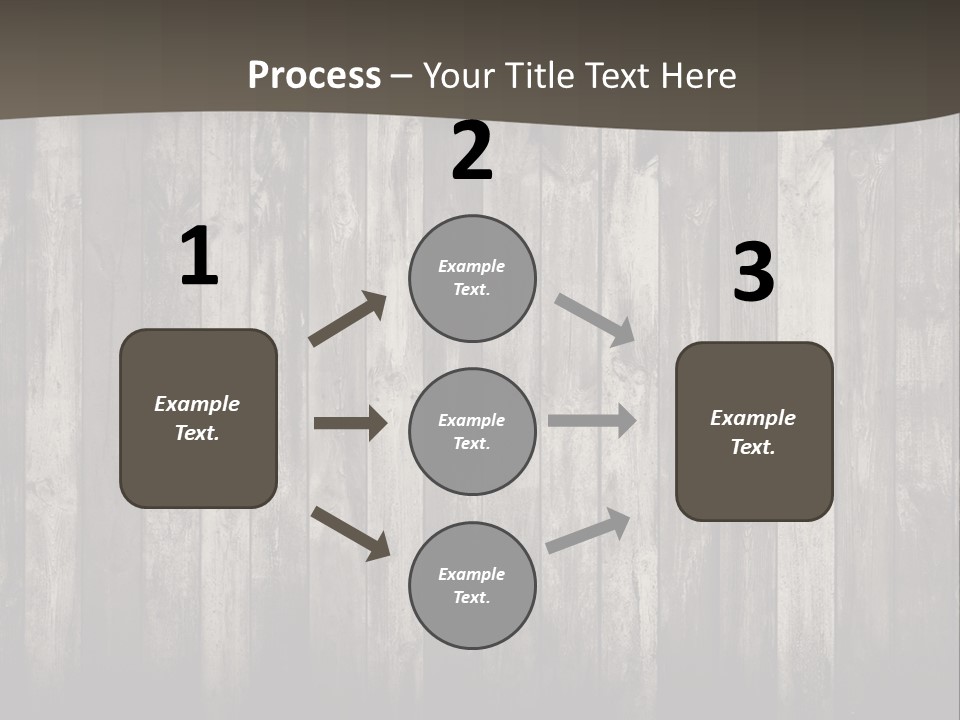 A Wooden Wall With A Black And White Background PowerPoint Template
