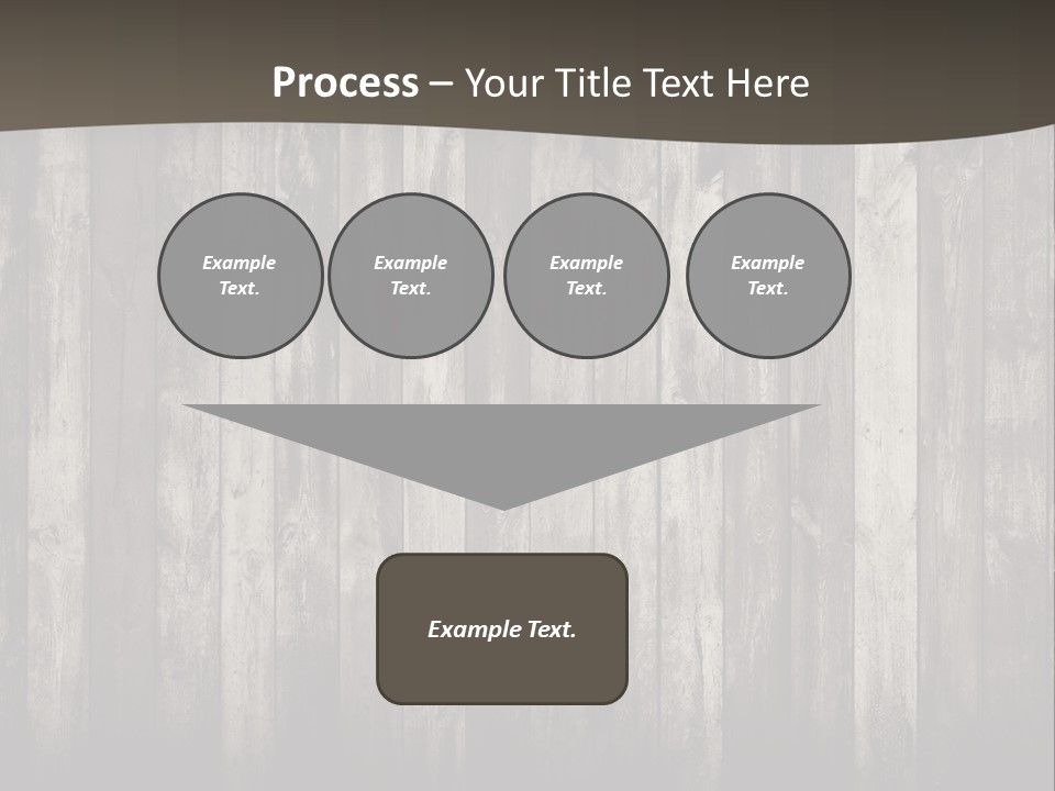 A Wooden Wall With A Black And White Background PowerPoint Template