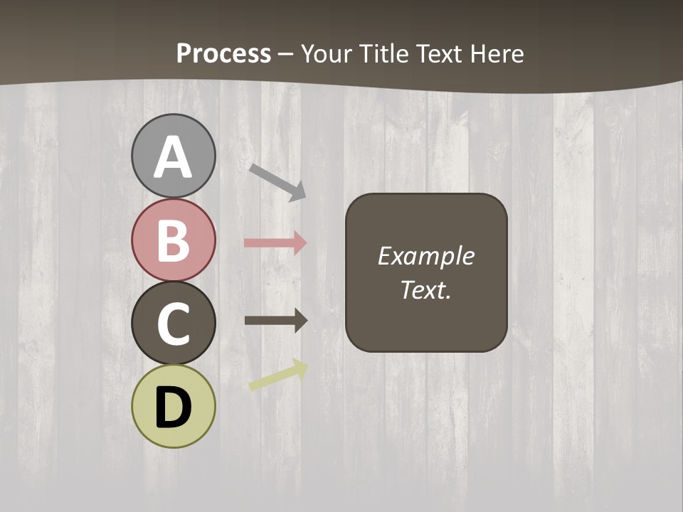 A Wooden Wall With A Black And White Background PowerPoint Template