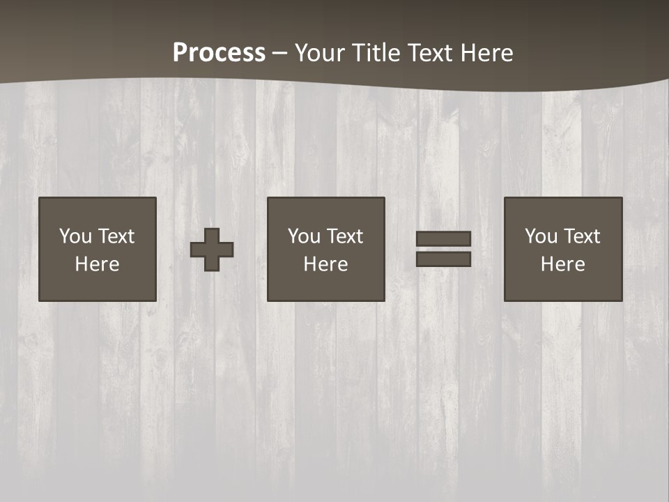 A Wooden Wall With A Black And White Background PowerPoint Template