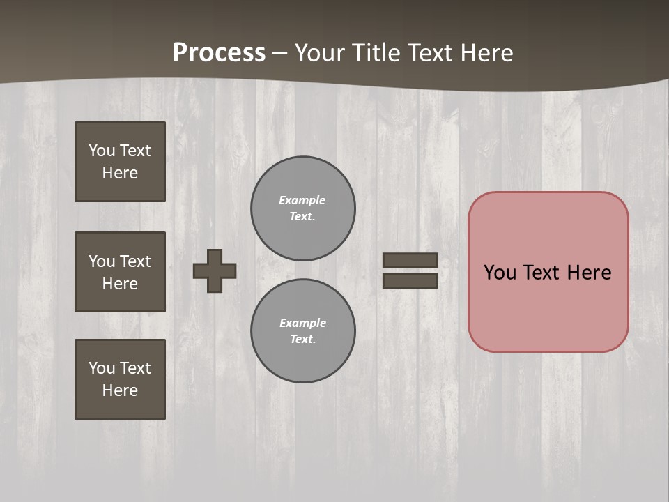A Wooden Wall With A Black And White Background PowerPoint Template