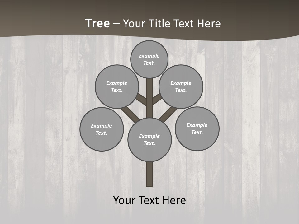 A Wooden Wall With A Black And White Background PowerPoint Template