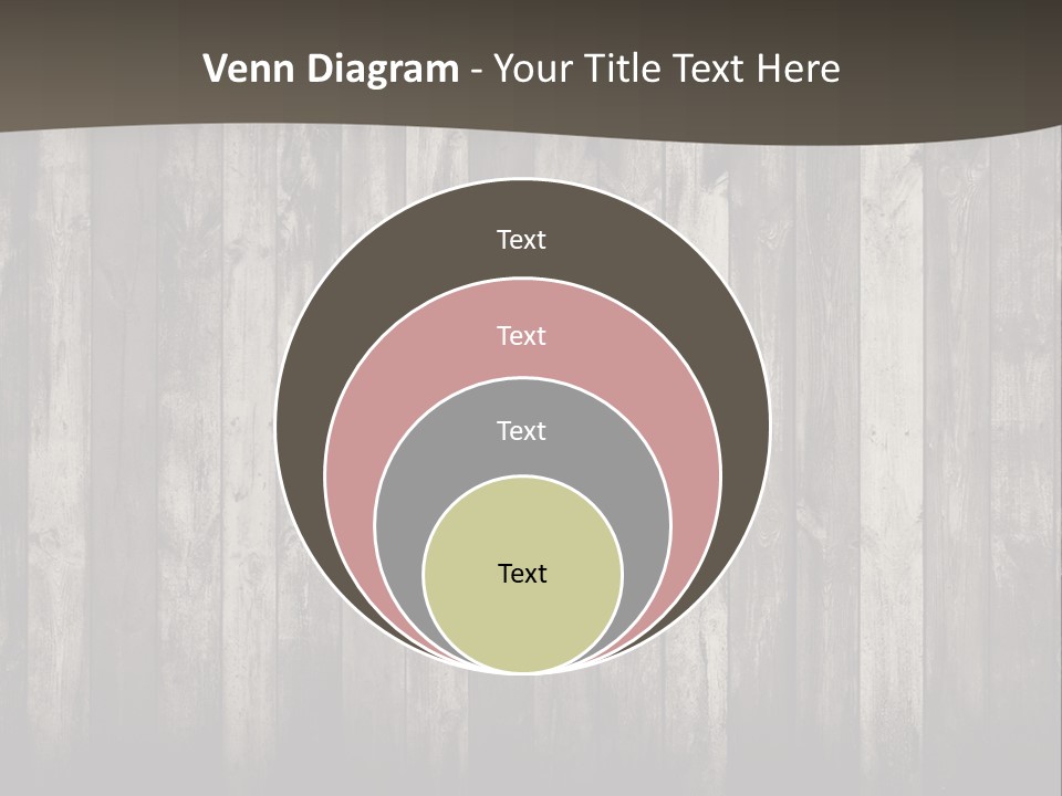 A Wooden Wall With A Black And White Background PowerPoint Template