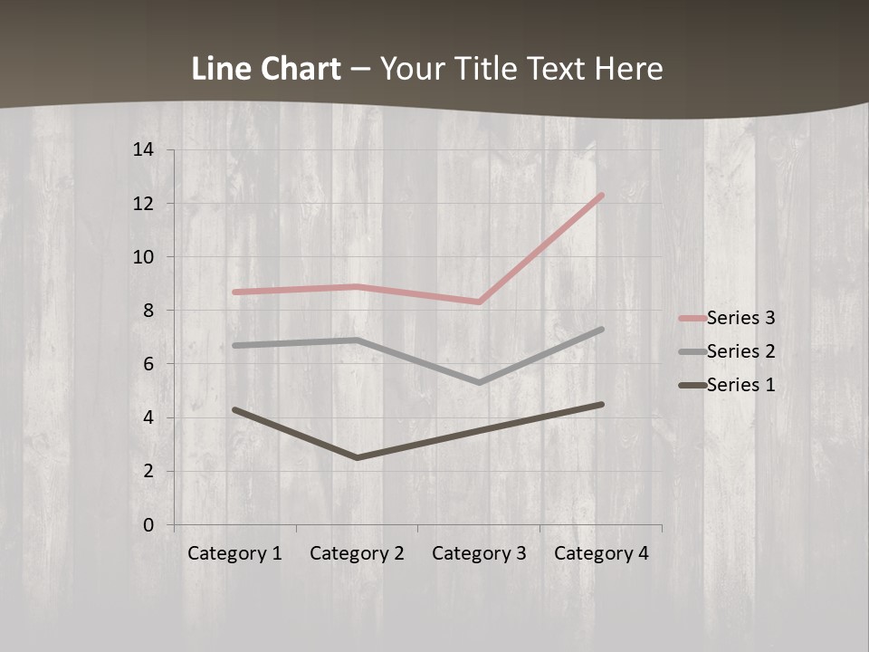 A Wooden Wall With A Black And White Background PowerPoint Template