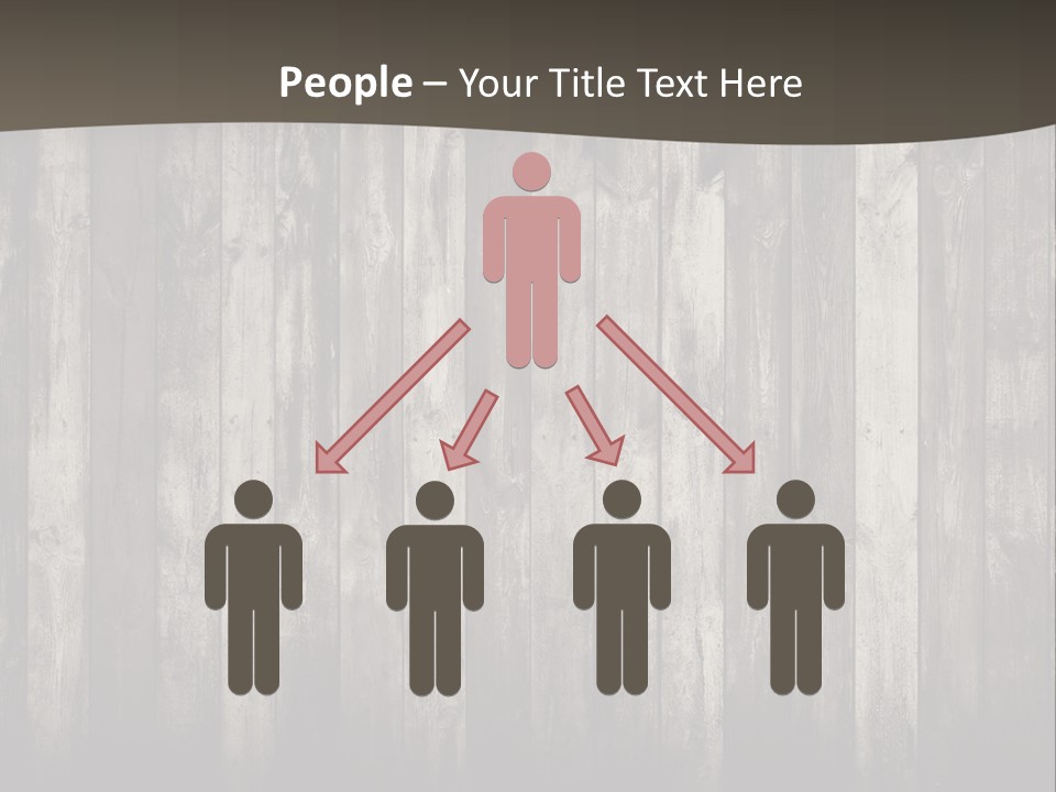 A Wooden Wall With A Black And White Background PowerPoint Template