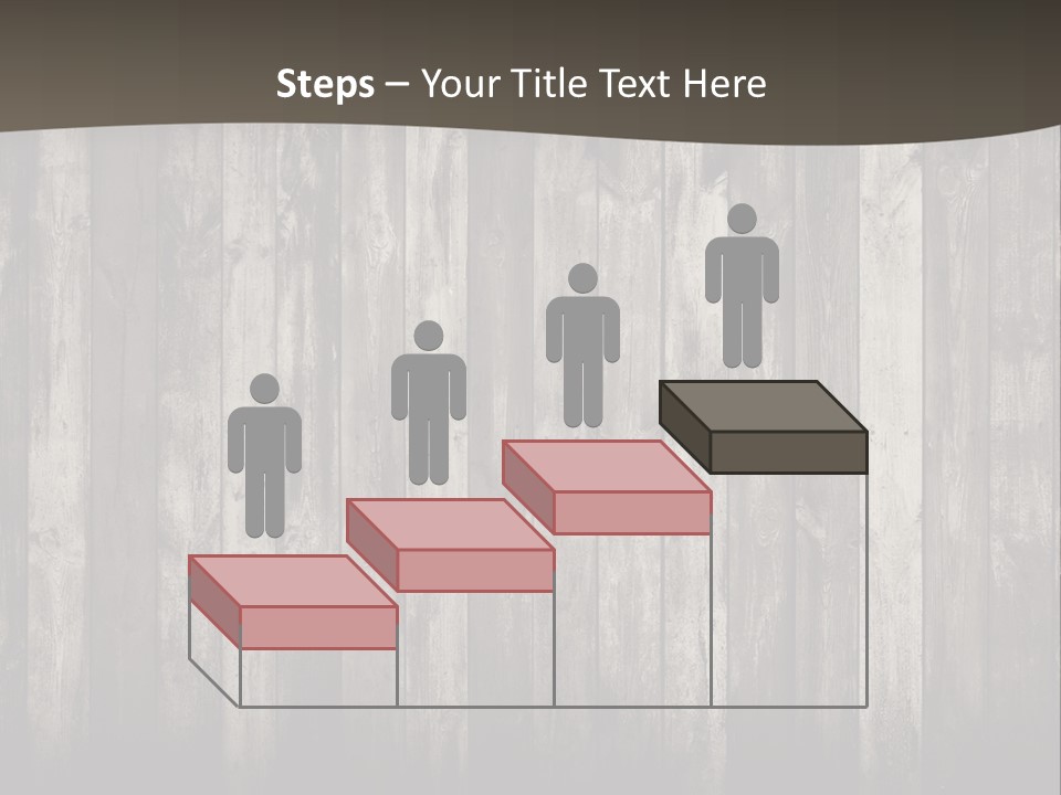 A Wooden Wall With A Black And White Background PowerPoint Template