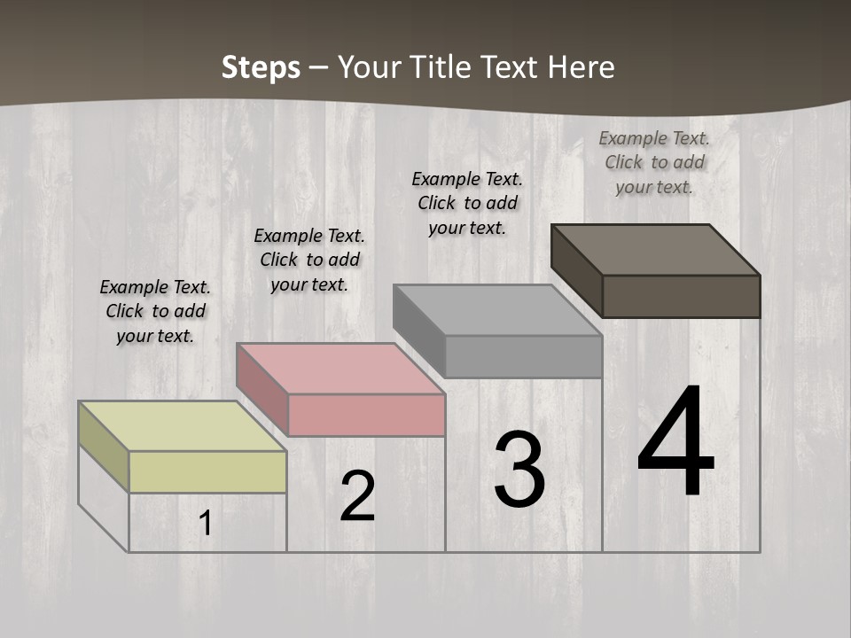 A Wooden Wall With A Black And White Background PowerPoint Template