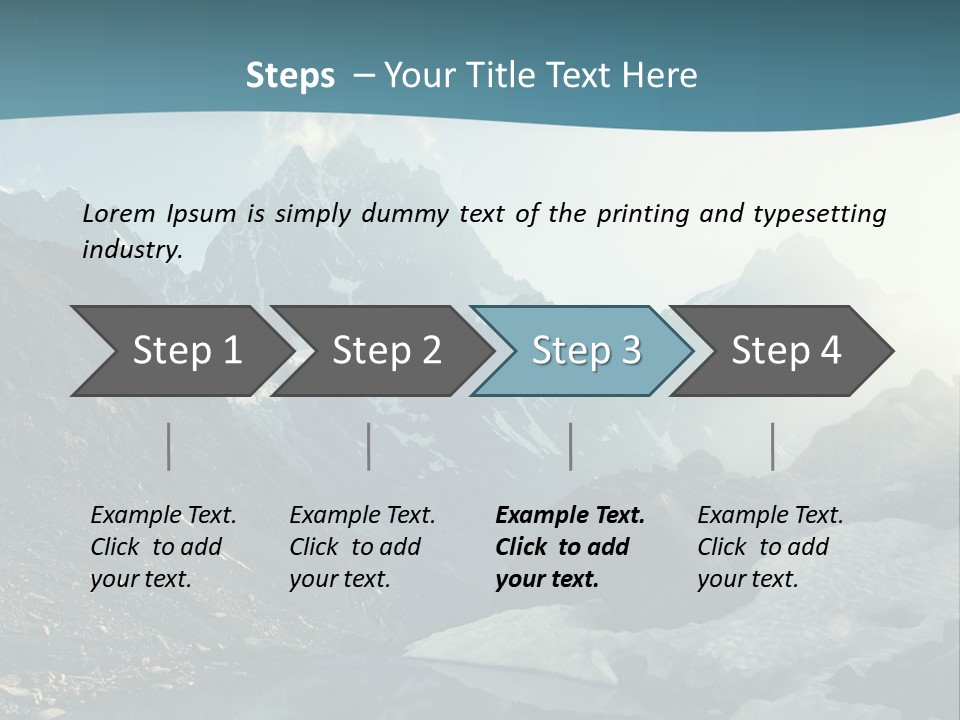 A Mountain Lake Surrounded By Snow Covered Mountains PowerPoint Template