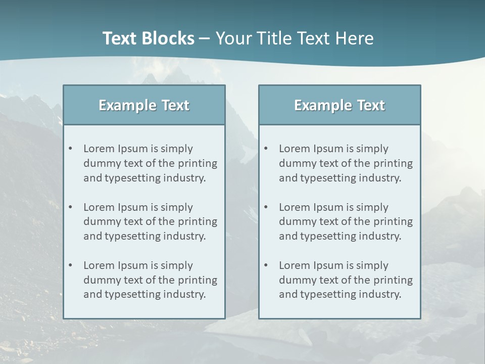 A Mountain Lake Surrounded By Snow Covered Mountains PowerPoint Template