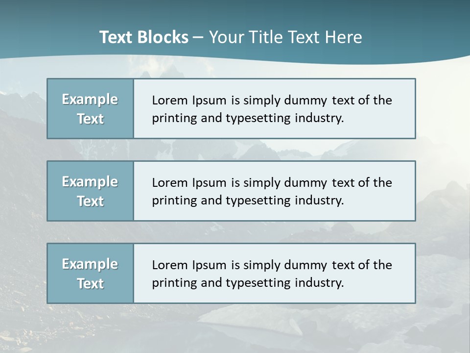 A Mountain Lake Surrounded By Snow Covered Mountains PowerPoint Template