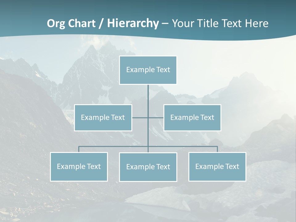 A Mountain Lake Surrounded By Snow Covered Mountains PowerPoint Template