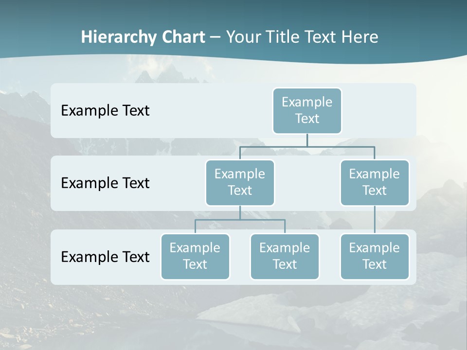 A Mountain Lake Surrounded By Snow Covered Mountains PowerPoint Template