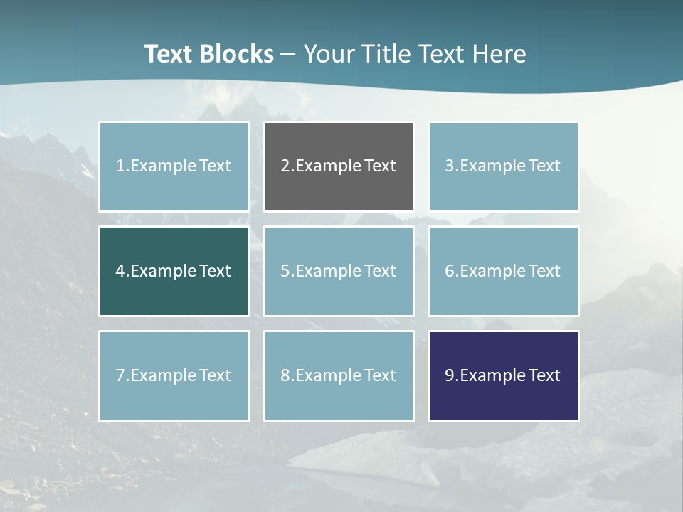 A Mountain Lake Surrounded By Snow Covered Mountains PowerPoint Template