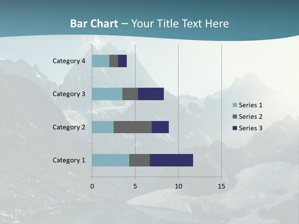 A Mountain Lake Surrounded By Snow Covered Mountains PowerPoint Template