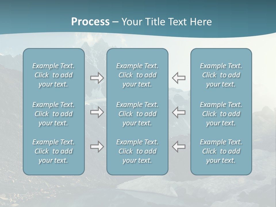 A Mountain Lake Surrounded By Snow Covered Mountains PowerPoint Template