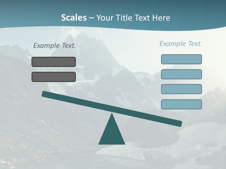 A Mountain Lake Surrounded By Snow Covered Mountains PowerPoint Template