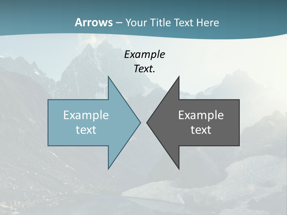 A Mountain Lake Surrounded By Snow Covered Mountains PowerPoint Template