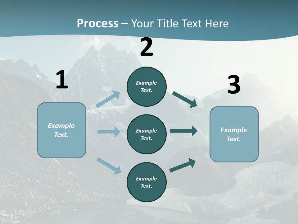 A Mountain Lake Surrounded By Snow Covered Mountains PowerPoint Template