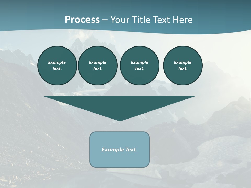 A Mountain Lake Surrounded By Snow Covered Mountains PowerPoint Template