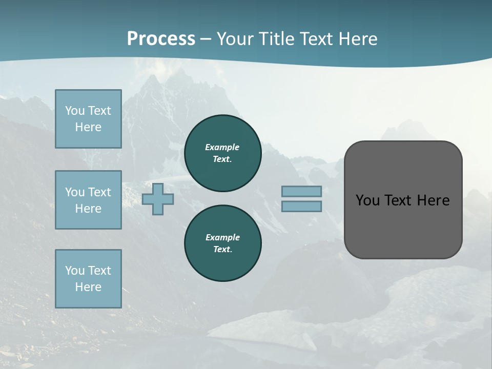 A Mountain Lake Surrounded By Snow Covered Mountains PowerPoint Template
