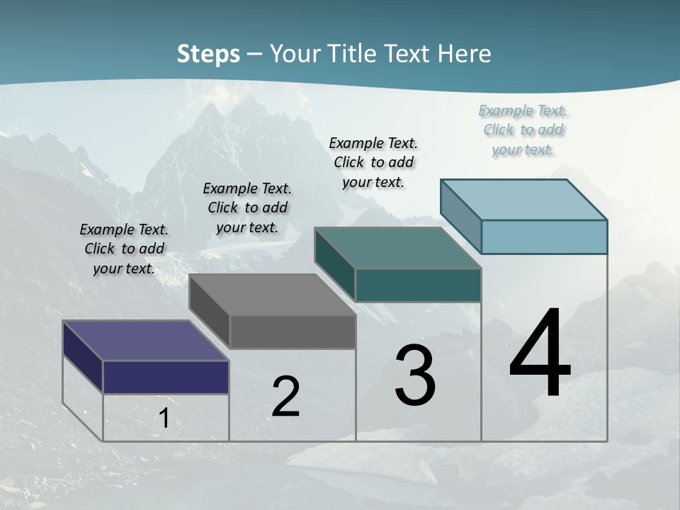 A Mountain Lake Surrounded By Snow Covered Mountains PowerPoint Template