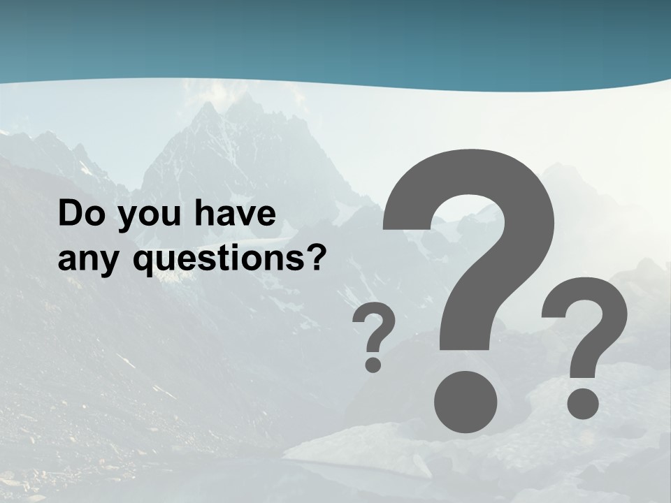 A Mountain Lake Surrounded By Snow Covered Mountains PowerPoint Template