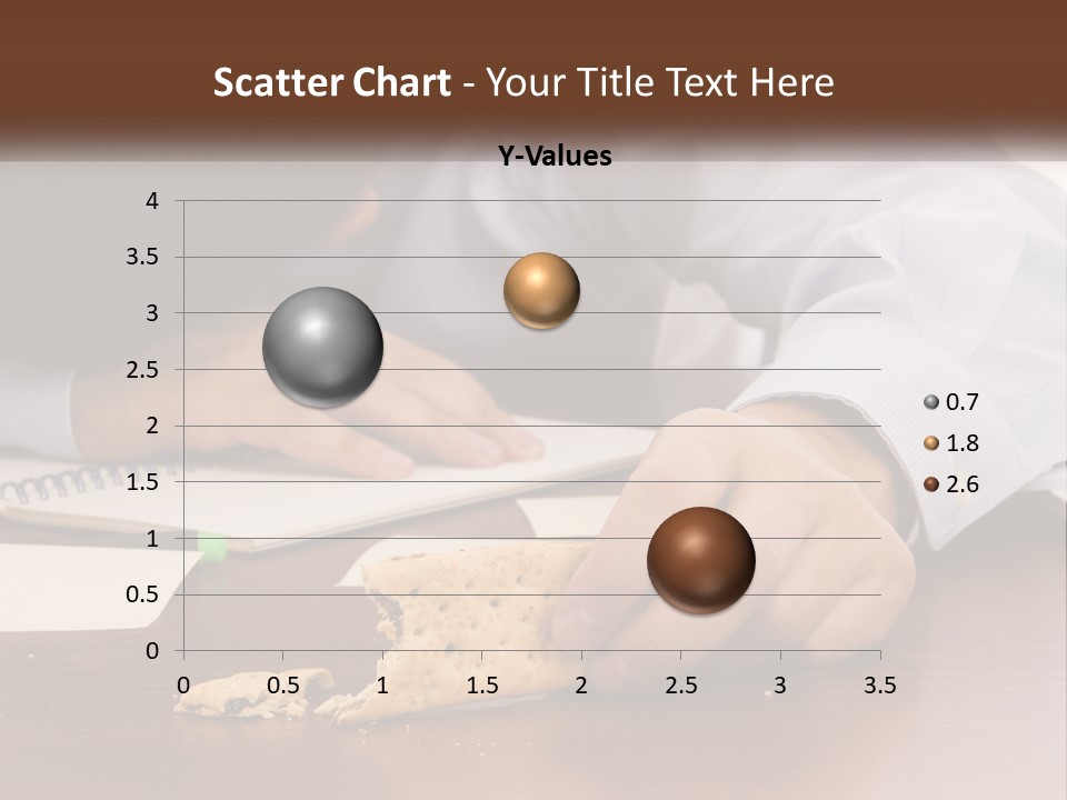 A Man Eating A Piece Of Pizza On Top Of A Wooden Table PowerPoint Template