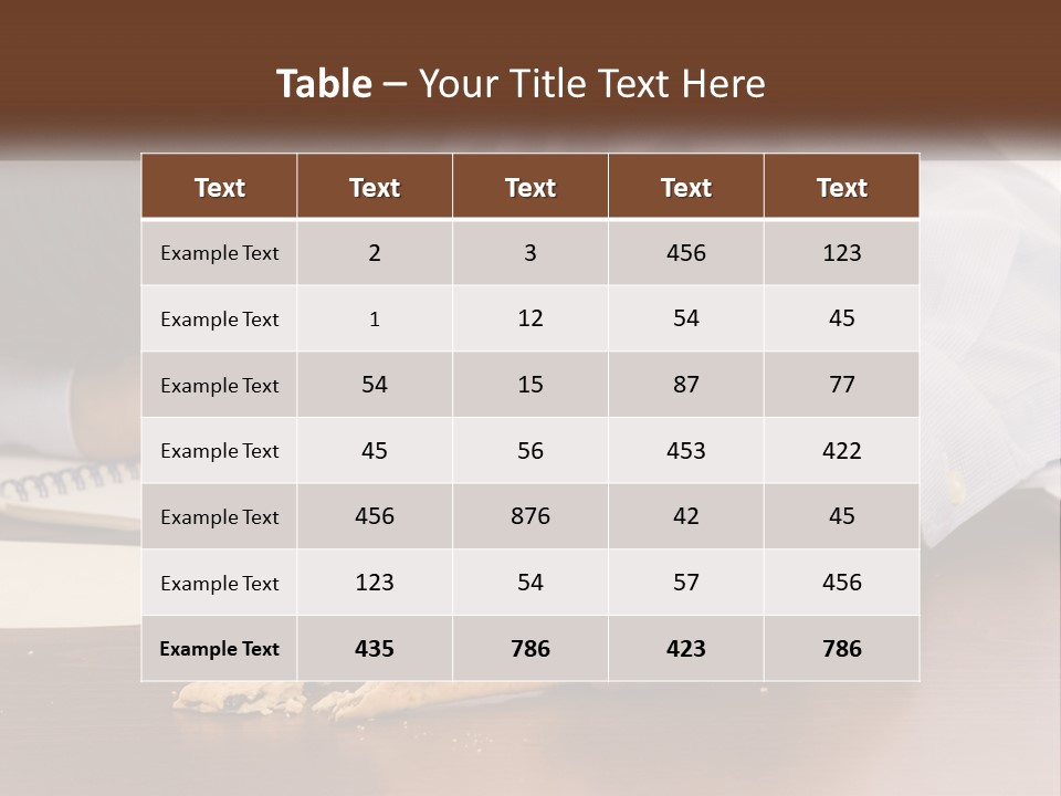 A Man Eating A Piece Of Pizza On Top Of A Wooden Table PowerPoint Template