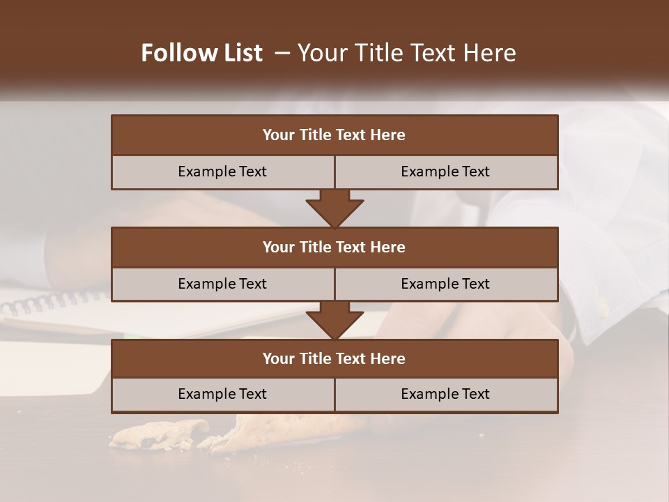 A Man Eating A Piece Of Pizza On Top Of A Wooden Table PowerPoint Template